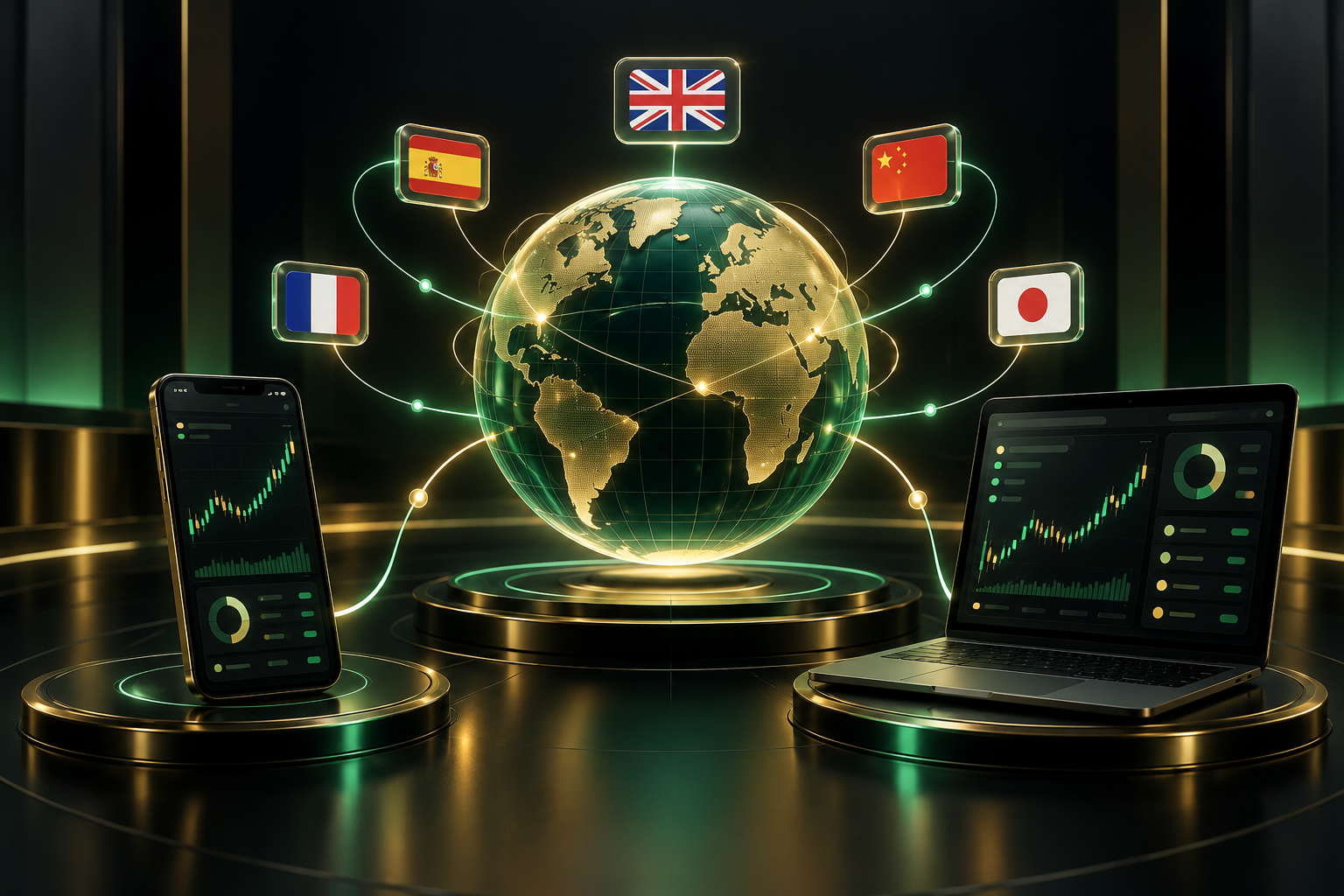 انتخاب زبان دلخواه در پنل کاربری صرافی ویکس