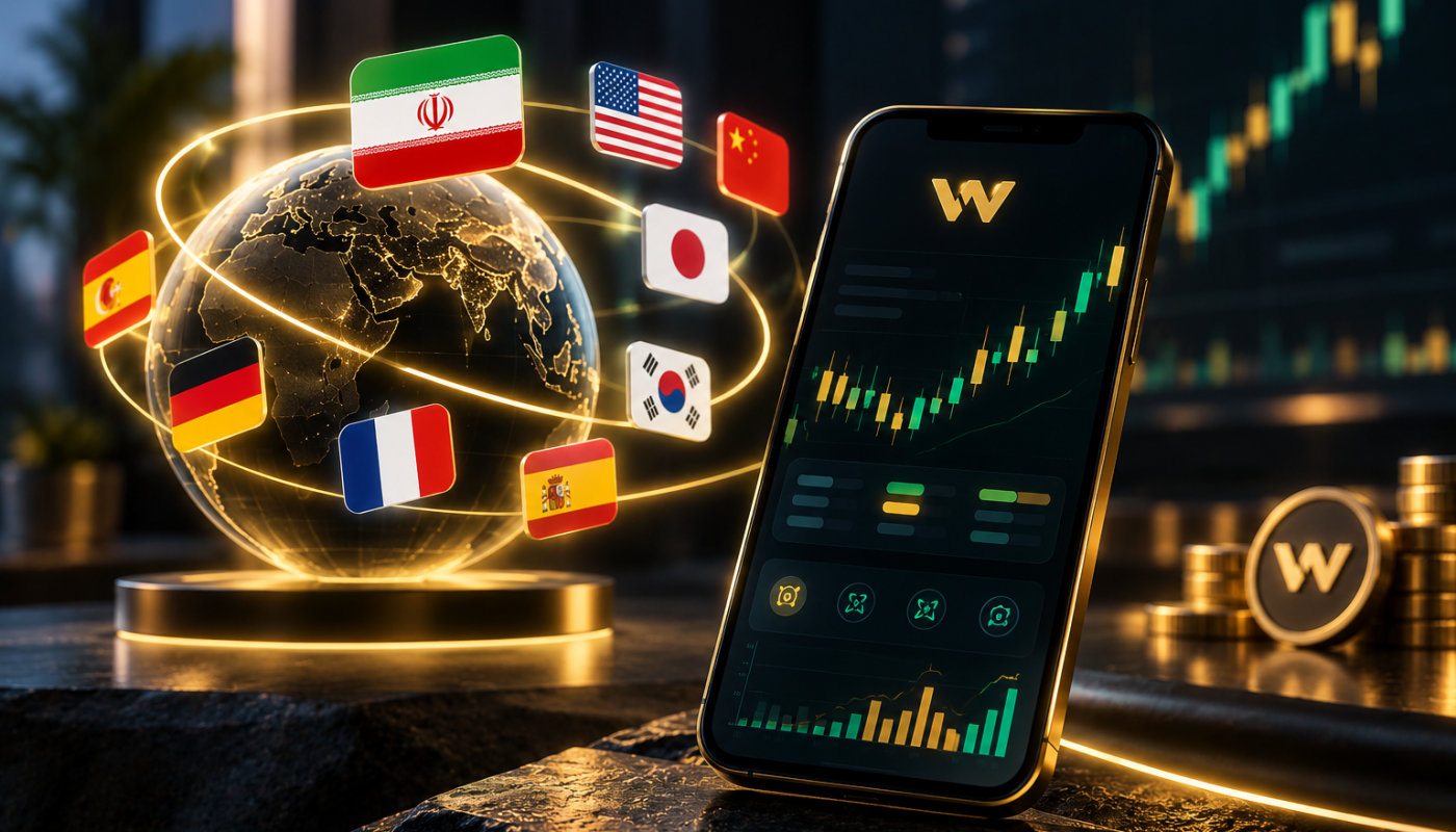 تغییر زبان صرافی ویکس | آموزش فارسی و انگلیسی کردن WEEX