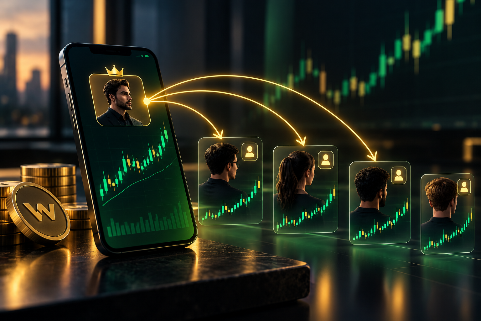 آموزش فعال کردن کپی ترید در صرافی ویکس