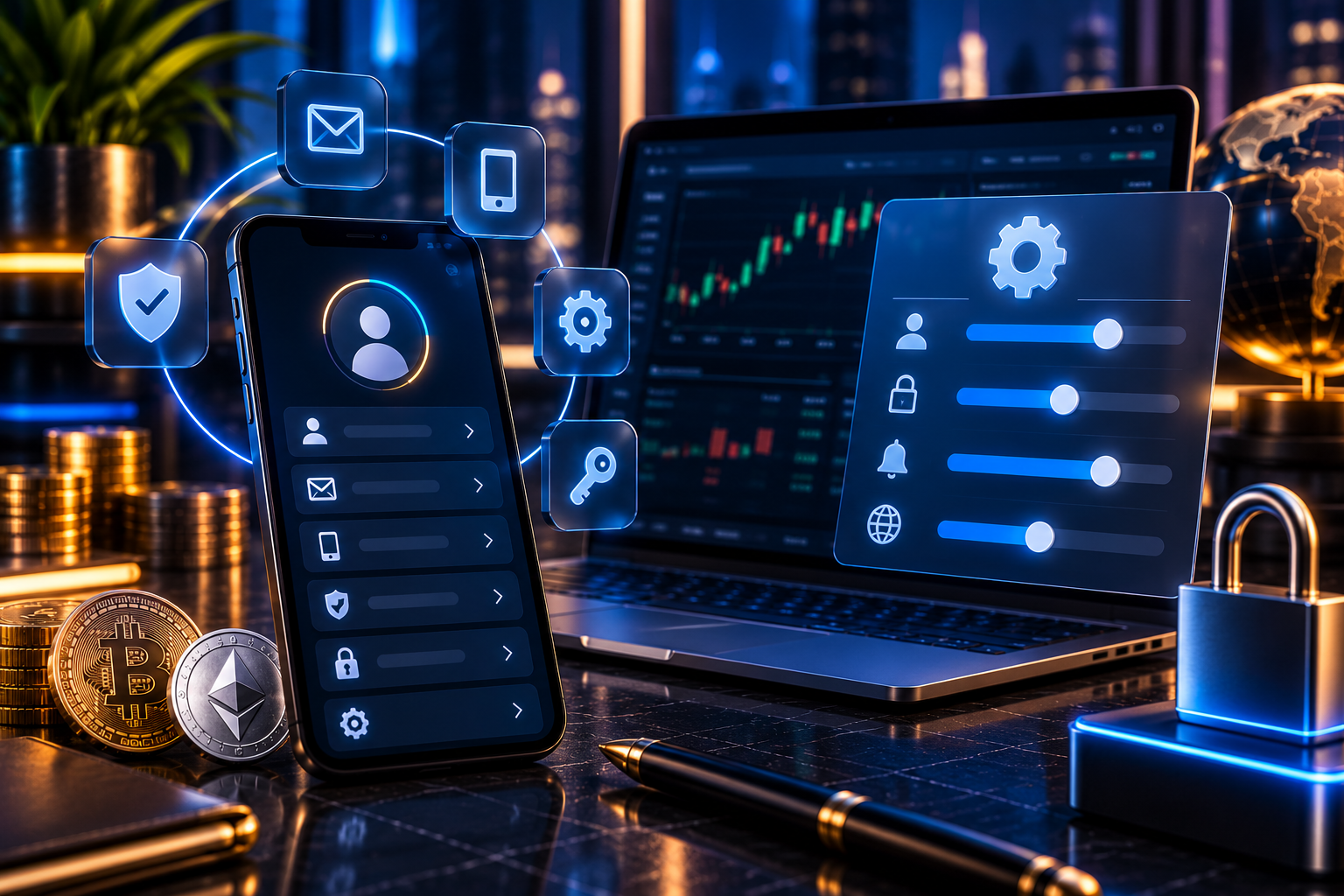 آموزش ورود به بخش تنظیمات حساب صرافی WEEX